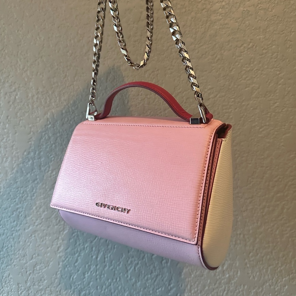 Givenchy Chain Pandora Box Bag Leather Mini